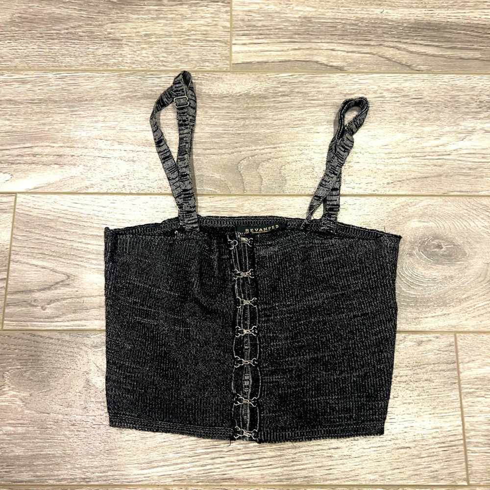 Urban planet dark grey crop top